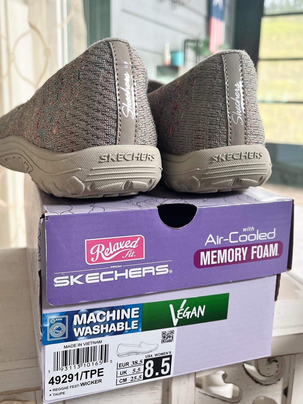 Skechers Relaxed Fit Reggae Fest Wicker Women's Shoes - 8.5 - Picture 5 of 7